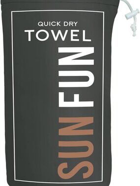 Santa Barbara Design Studio Oversized Quick Dry Beach Towel "SUN FUN"/NWT